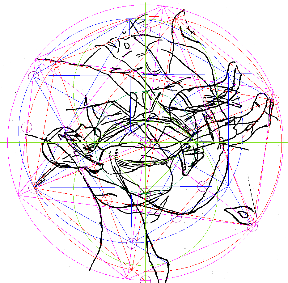 a family of hexagonal stars comprising three generations