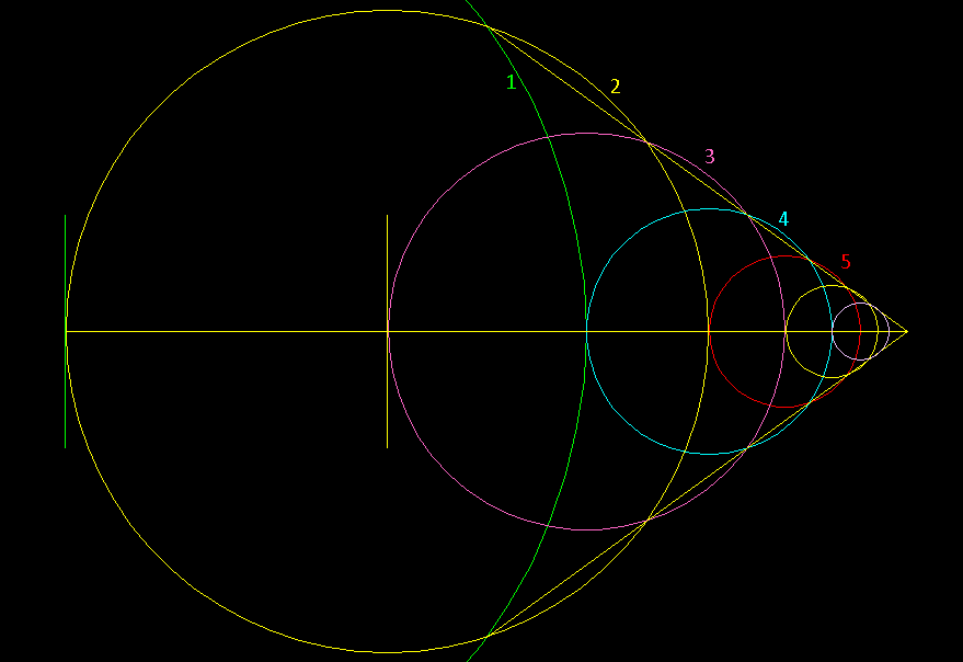 how to
              draw infinite series of golden circles